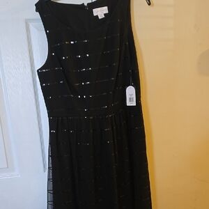 NWT Elegant Black Sequin Dress